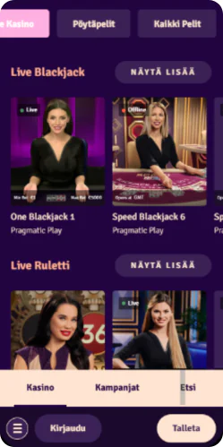Possu pelit livena - live-kasino ja suorat lähetykset