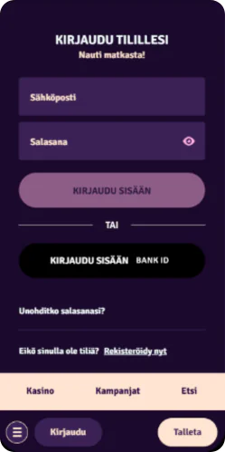 Possu rekisteröityminen - luo uusi pelitili